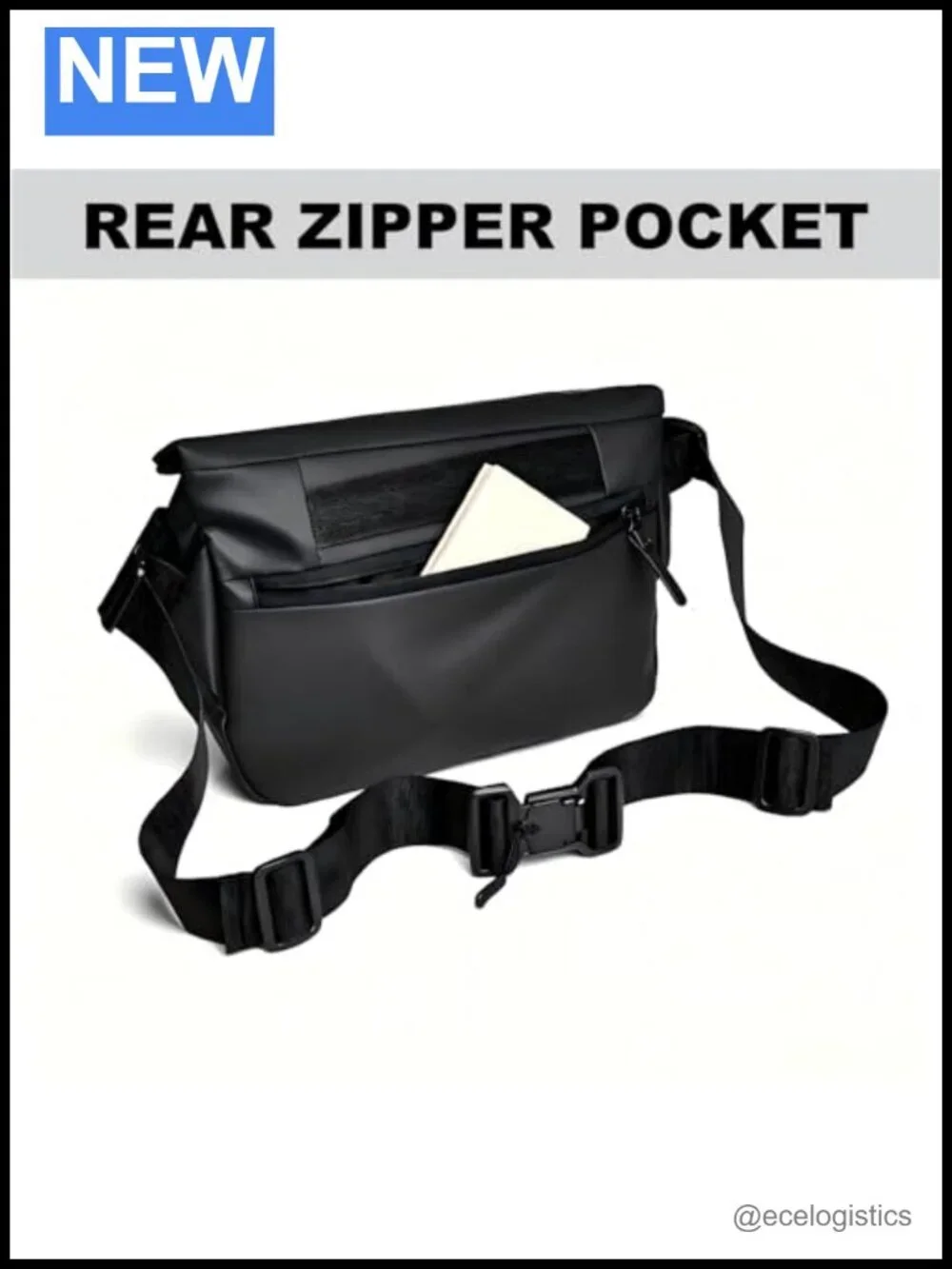 Waterproof Crossbody Sling Bag with Adjustable Strap, Large Capacity Travel